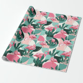 Flamingo Wrapping Paper Geschenkpapier (Ungerollt)
