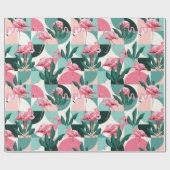 Flamingo Wrapping Paper Geschenkpapier (Flach)