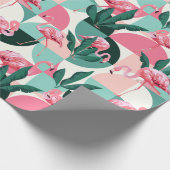 Flamingo Wrapping Paper Geschenkpapier (Ecke)