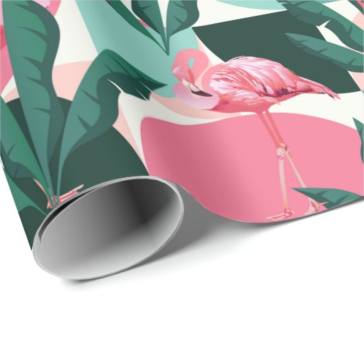 Flamingo Wrapping Paper Geschenkpapier (Rolleneckpunkt)