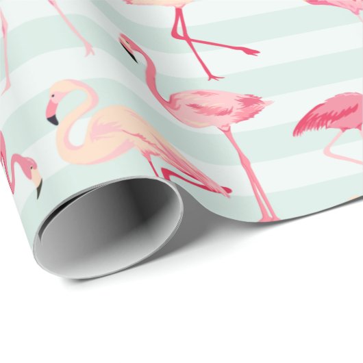 Flamingo Wrapping Paper Geschenkpapier (Rolleneckpunkt)