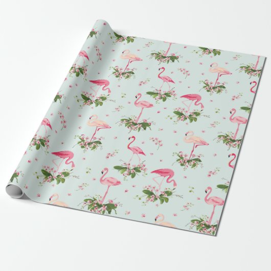 Flamingo Wrapping Paper Geschenkpapier (Ungerollt)