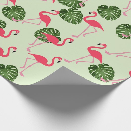 Flamingo Wrapping Paper Geschenkpapier (Ecke)