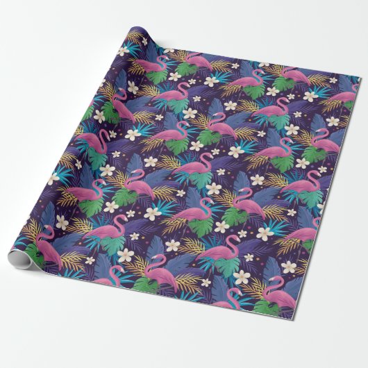 Flamingo Wrapping Paper Geschenkpapier (Ungerollt)