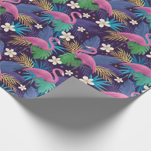 Flamingo Wrapping Paper Geschenkpapier (Ecke)