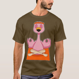Flamingo Yoga Fitness Meditation T-Shirt