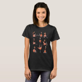 Flamingo Yoga Flamingo Yoga Pose T-Shirt (Vorne ganz)