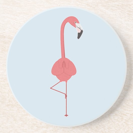 FLAMINGO YOGA GETRÄNKEUNTERSETZER (Vorne)