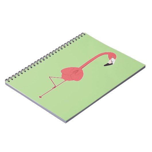 FLAMINGO YOGA NOTIZBLOCK (Linke Seite)