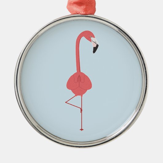 FLAMINGO YOGA ORNAMENT AUS METALL (Vorne)