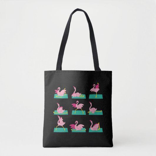Flamingo Yoga Posen Meditation Übungen Tasche (Vorderseite)