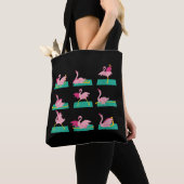 Flamingo Yoga Posen Meditation Übungen Tasche (Von Nahem)