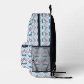 Flamingo Your Business Logo Patterns Office School Bedruckter Rucksack (Rechts)