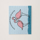Flamingo Your Business oder Zitat 8" x 10" Puzzle (Vertikal)