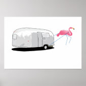 Flamingo ziehen poster (Vorne)