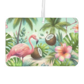 Flamingo Zuflucht Autolufterfrischer (Rückseite)