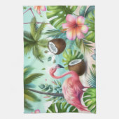 Flamingo Zuflucht Geschirrtuch (Vertikal)