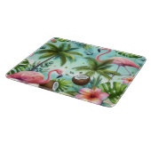 Flamingo Zuflucht Schneidebrett (Ecke)