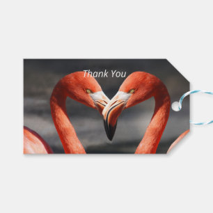 Flamingo zum Valentinstag Geschenkanhänger