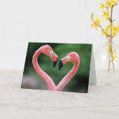 Flamingoanmerkungskarte Karte (Gelbe Blume)