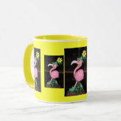 Flamingodame Tasse (Vorderseite Links)