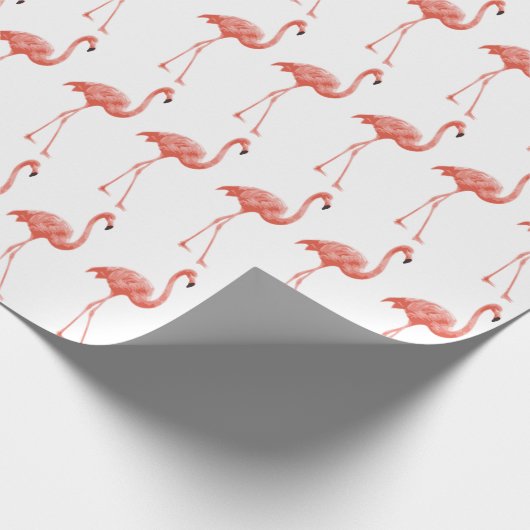 Flamingodruck Geschenkpapier (Ecke)