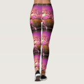 Flamingodruck-Leggings Leggings (Rückseite)