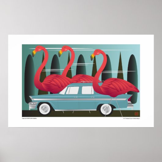 FLAMINGOEN IN DIE STADT- POSTER (Vorne)