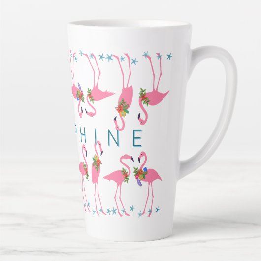 Flamingoes Ansammlung Tall Milchtasse (Rechts)