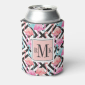 Flamingoes on Bold Design Pattern Dosenkühler (Kanne Rückseite)