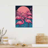 Flamingoes Print Poster (Küche)