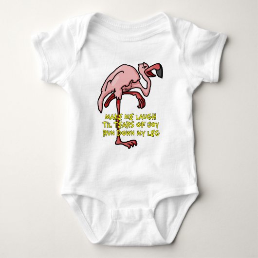 FlamingoIncontinence Baby Strampler (Vorderseite)