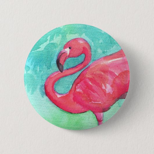 Flamingoknopf Button (Vorderseite)