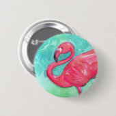 Flamingoknopf Button (Vorne & Hinten)