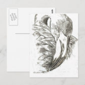 Flamingomuster Postkarte (Vorne/Hinten)