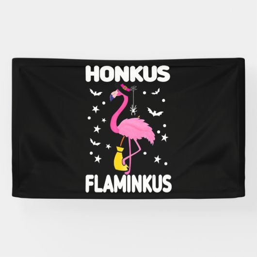 Flamingoo Honkus Flaminkus | Halloween Flamingoo Banner (Horizontal)