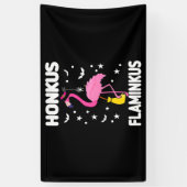 Flamingoo Honkus Flaminkus | Halloween Flamingoo Banner (Vertikal)