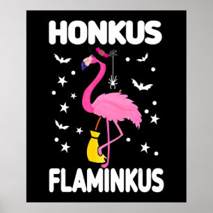 Flamingoo Honkus Flaminkus Halloween Flamingoo Poster