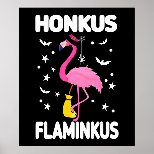 Flamingoo Honkus Flaminkus | Halloween Flamingoo Poster (Vorne)