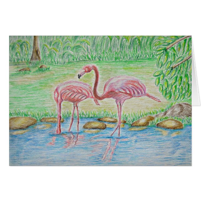 Flamingos (Vorderseite (Horizontal))