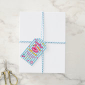 Flamingos Abschied Schule Hallo Pool Geschenkanhän Geschenkanhänger (Mit Garn)