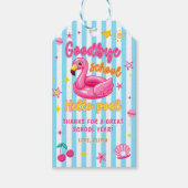 Flamingos Abschied Schule Hallo Pool Geschenkanhän Geschenkanhänger (Vorderseite)