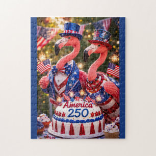 Flamingos Alles Gute zum 250. Geburtstag Amerika 4 Puzzle