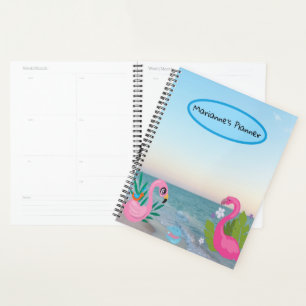 Flamingos am Meer Planer