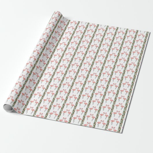 Flamingos and Shells Wrapping Paper Geschenkpapier (Ungerollt)