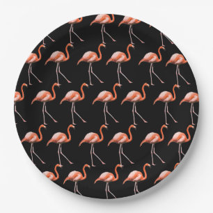 Flamingos anpassen pappteller