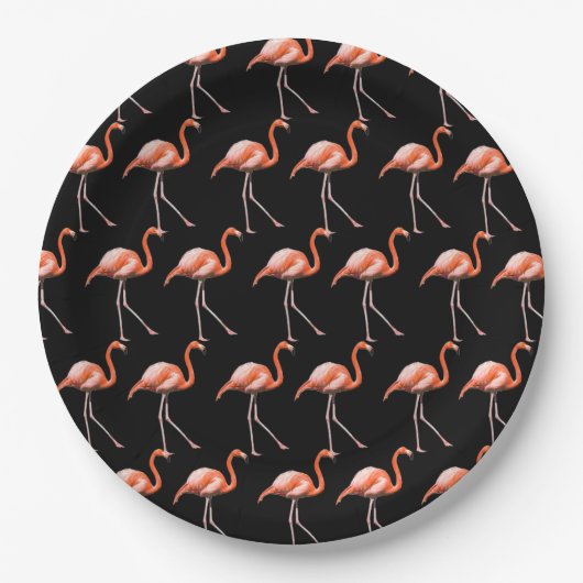 Flamingos anpassen pappteller (Vorderseite)