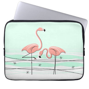 Flamingos Aqua Pair Name Notebook-Hülle Laptopschutzhülle