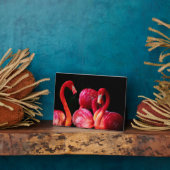 Flamingos Art Decor Fotoplatte (Seite)