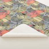 Flamingos auf abstraktem Hintergrund. Sherpadecke (3/4)